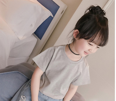 Ежедневна момичешка блузка с къс ръкав в различни цветове