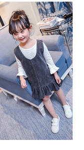 Άνοιξη και το φθινόπωρο φόρεμα για κορίτσια κοτλέ