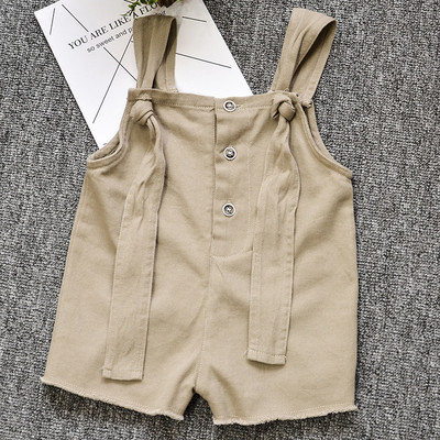 Ολόσωμο παμτελόνι για κορίτσια σε δύο χρώματα με ενδιαφέρουσα στερέωση