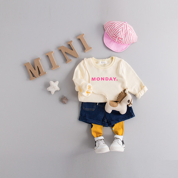 Стилни къси дънкови панталони с връзки за момичета