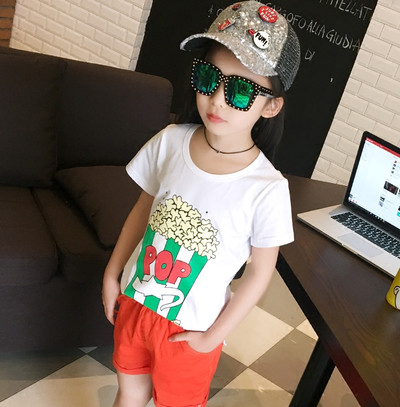 Ежедневна блузка с къс ръкав в три цвята и надпис