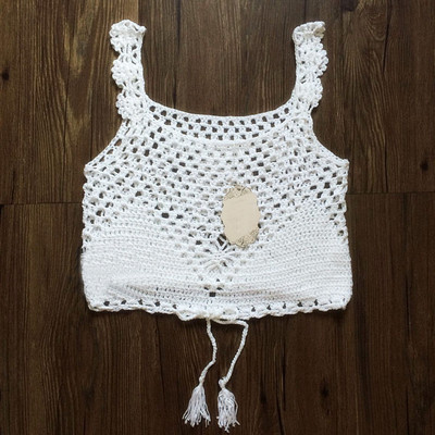 Еластичен плетен дамски къс потник