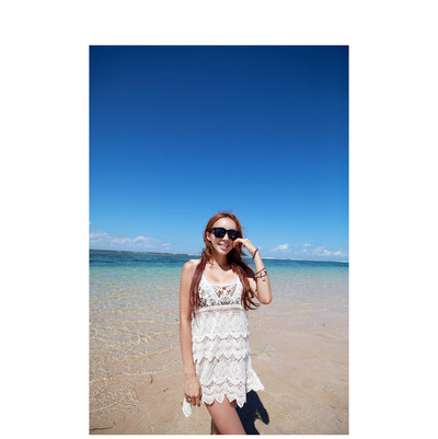 Страхотна плажна рокличка от ажурна дантела