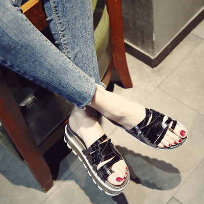 Ежедневни дамски чехли с висока платформа в няколко цвята