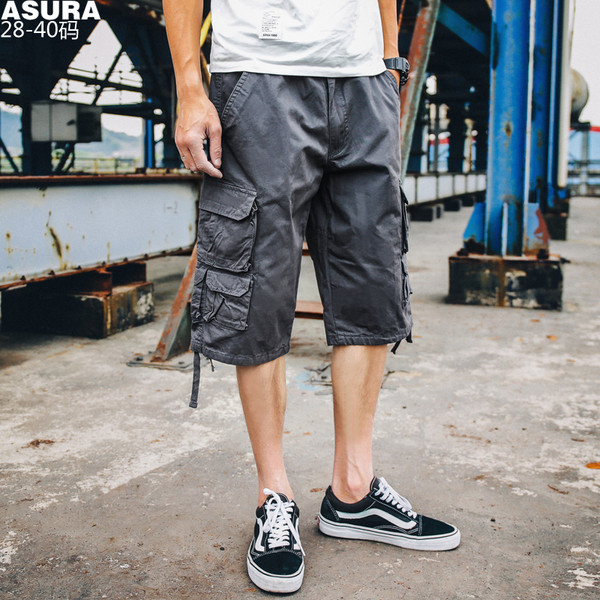 Удобни широки памучни шорти за мъже