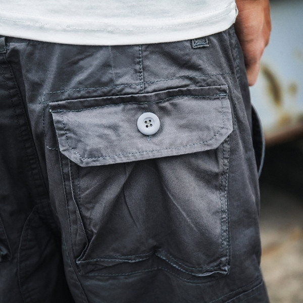 Удобни широки памучни шорти за мъже