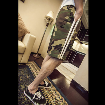 Модерни камуфлажни мъжки шорти - 2 разцветки