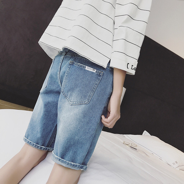 Къси спортно-елегантни мъжки дънкови панталони