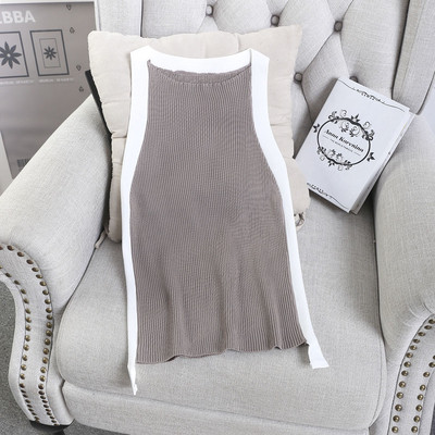 Дълъг дамски потник - рипс, в няколко цвята с О-образна яка