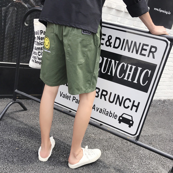 Мъжки ежедневен панталон с апликация на задния джоб