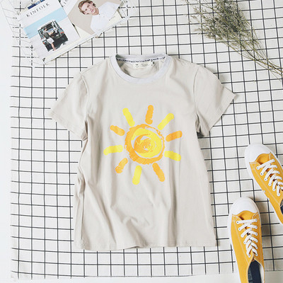 πουκάμισα Πολύ ενδιαφέρον των ανδρών με τον ήλιο απλικέ