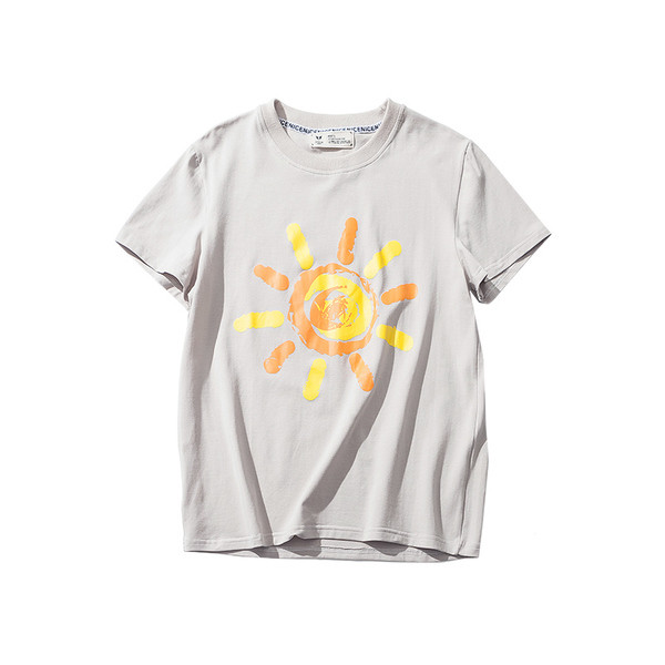 πουκάμισα Πολύ ενδιαφέρον των ανδρών με τον ήλιο απλικέ