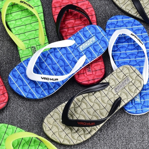 Мъжки чехли през пръст в няколко цвята