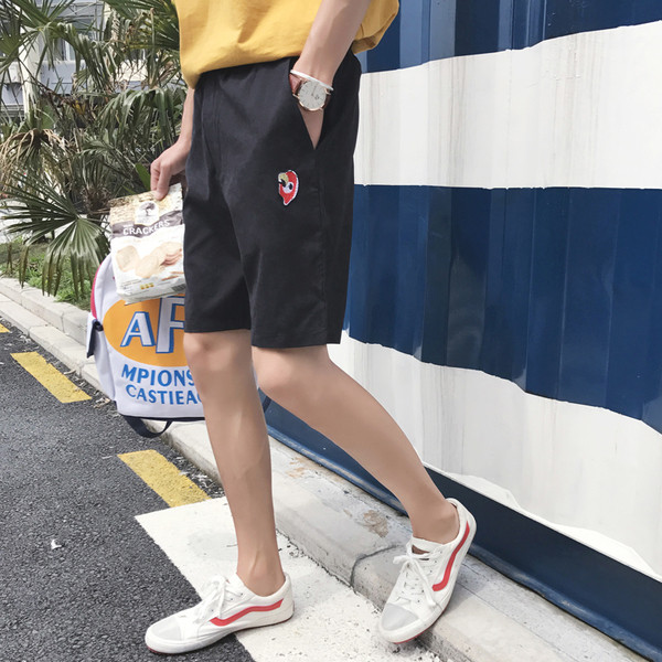 σύντομη casual παντελόνι Μεγάλη ανδρών με ελαστική μέση