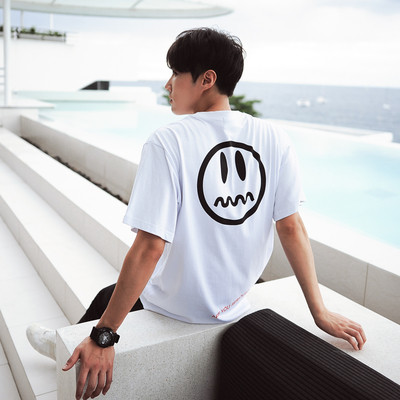 Άνετα πουκάμισο ευρύ ανδρών με O-σχήμα κολάρο