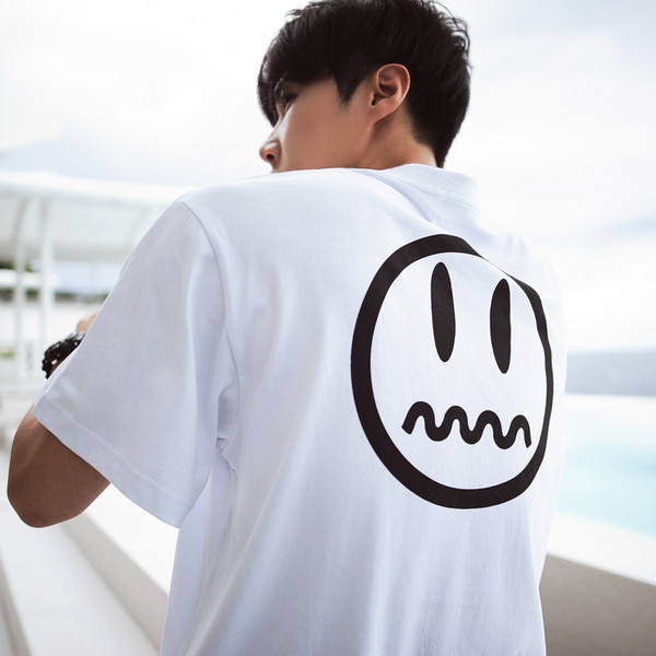 Άνετα πουκάμισο ευρύ ανδρών με O-σχήμα κολάρο