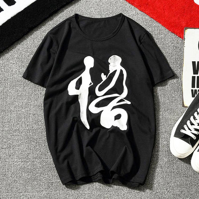 sport-κομψή μπλούζα Κομψή άνδρες με κοντά μανίκια - δύο χρώματα