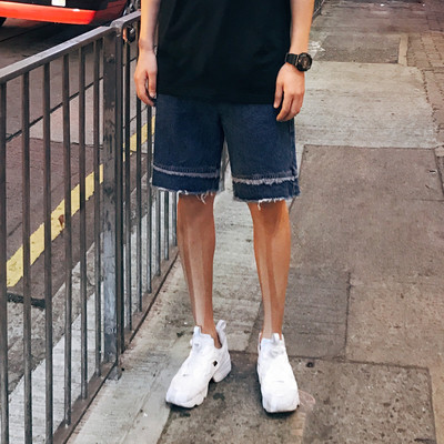 Стилни мъжки къси дънкови панталони в 3 цвята