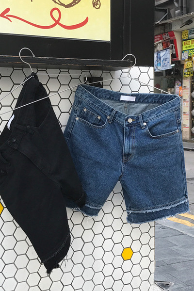 Стилни мъжки къси дънкови панталони в 3 цвята