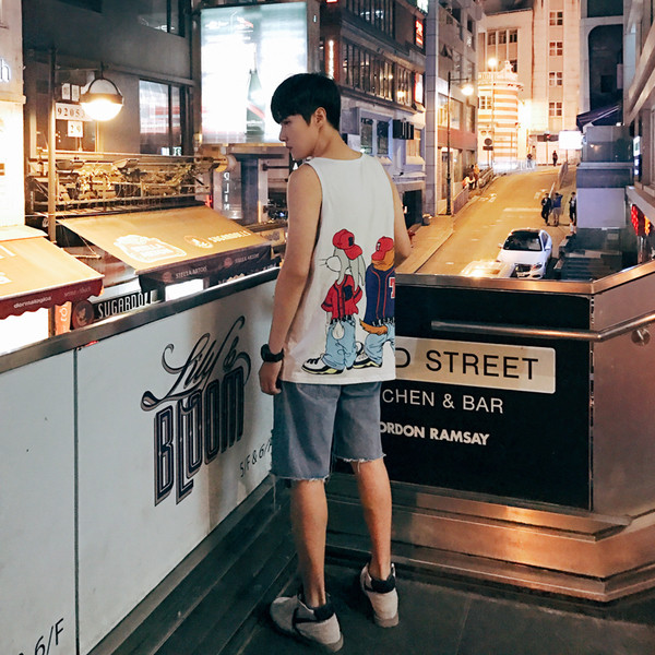 Летен мъжки потник с анимирани герои