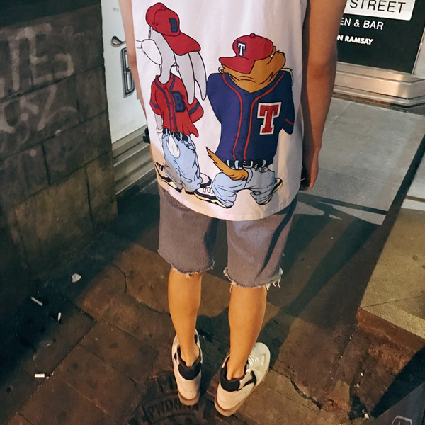 Летен мъжки потник с анимирани герои