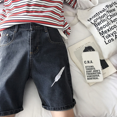 Удобни ежедневни мъжки къси дънкови панталони