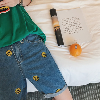 Страхотни мъжки ежедневни дънкови панталони с весели нашивки