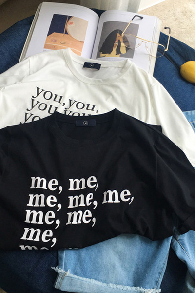 Стилна мъжка блуза с къс ръкав и интересен надпис - 2 цвята