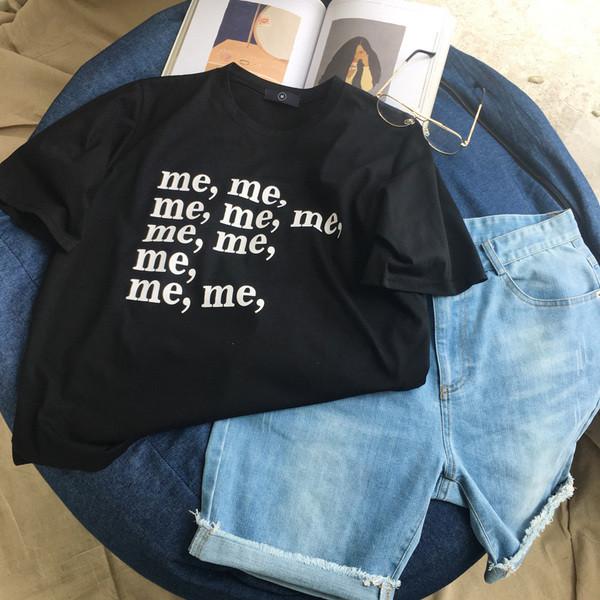 Стилна мъжка блуза с къс ръкав и интересен надпис - 2 цвята