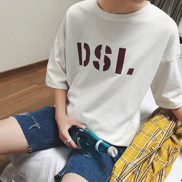 Много стилна мъжка изчистена блузка с къс 3/4 ръкав в три различни цвята