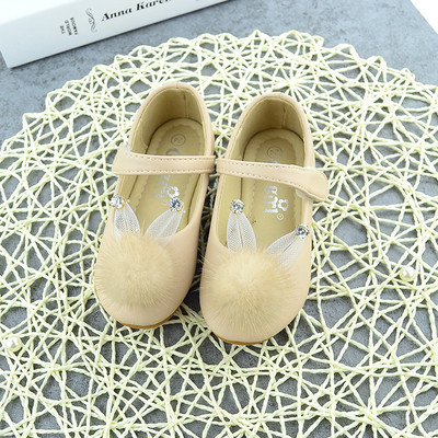 Детски сандали за момичета - затворени, с красива декорация