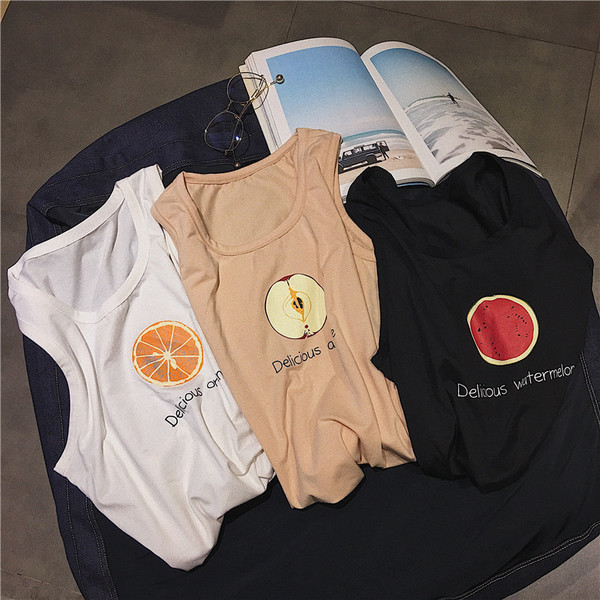 Φρέσκα mens το καλοκαίρι φανέλες με φρούτα