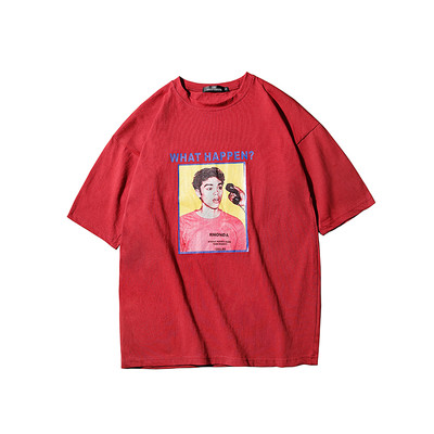 Unisex κομψό καθημερινό T-shirt με στάμπα