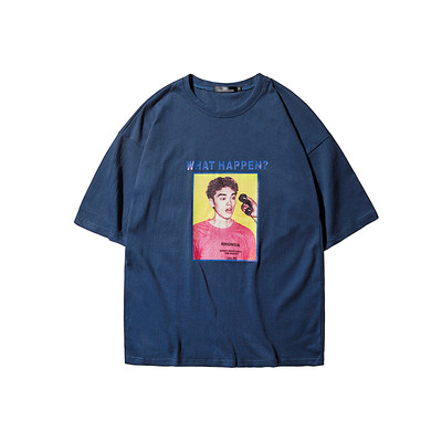 Unisex κομψό καθημερινό T-shirt με στάμπα