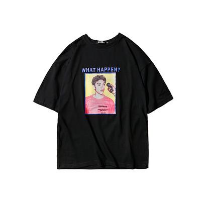 Unisex κομψό καθημερινό T-shirt με στάμπα