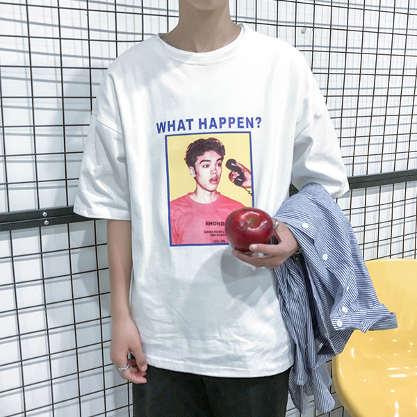 Unisex κομψό καθημερινό T-shirt με στάμπα