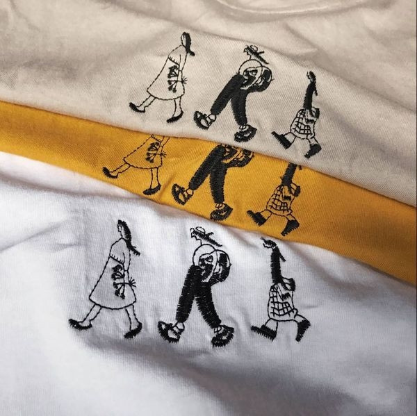 πουκάμισο Ευρεία ανδρών με 7/8 μανίκια με κεντημένα στοιχεία