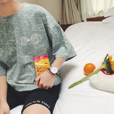 Σημερινό μοντέλο αρσενικό βαμβακερό πουκάμισο με ρίγες