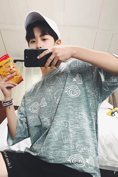 Σημερινό μοντέλο αρσενικό βαμβακερό πουκάμισο με ρίγες