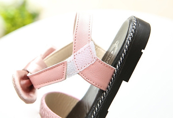 Γλυκό Παιδικά σανδάλια για κορίτσια σε διάφορα χρώματα με κορδέλα