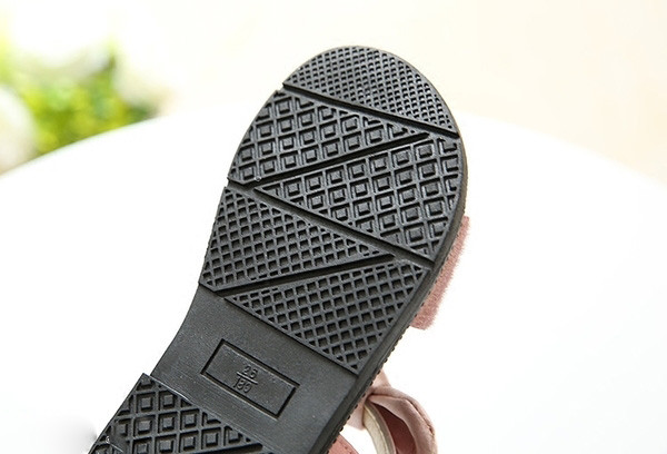 Γλυκό Παιδικά σανδάλια για κορίτσια σε διάφορα χρώματα με κορδέλα