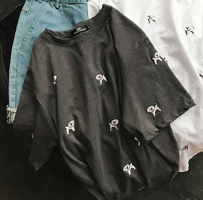 πουκάμισο Κομψή ανδρών με μεγάλη 3/4 κοντά μανίκια και πολλά ενδιαφέροντα πρότυπα-κουτάβια