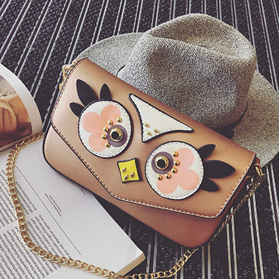 Сладка мини чанта с изображение на бухал в няколко разцветки