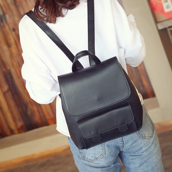 Κομψό κυρίες τσάντα δερματίνη