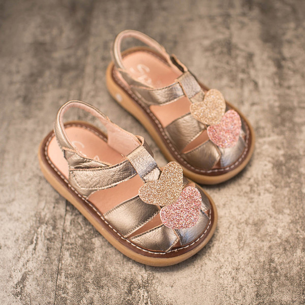 Γλυκό Παιδικά σανδάλια για τα κορίτσια με λαμπερά διακόσμηση