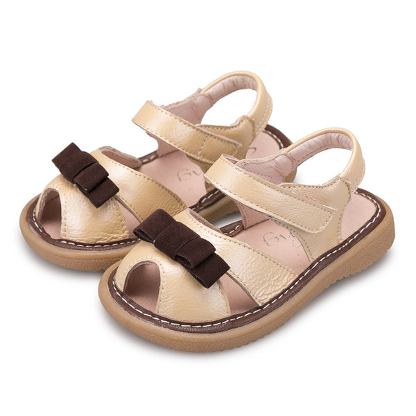 Παιδικά σανδάλια για κορίτσια σε δύο χρώματα με διακόσμηση κορδέλα