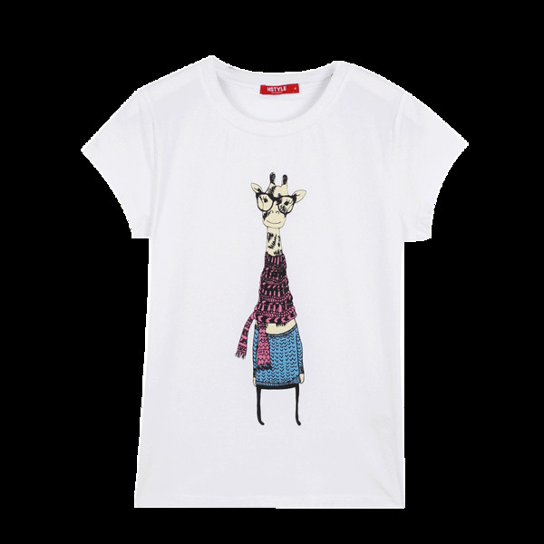 Svezharska κοντό μανίκι T-shirt με μια διασκεδαστική εφαρμογή