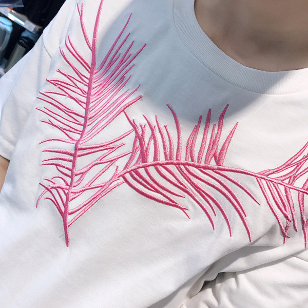 T-shirt χωρίς μοντέλο Κομψή ανδρών με 3/4 μανίκια σε λευκό