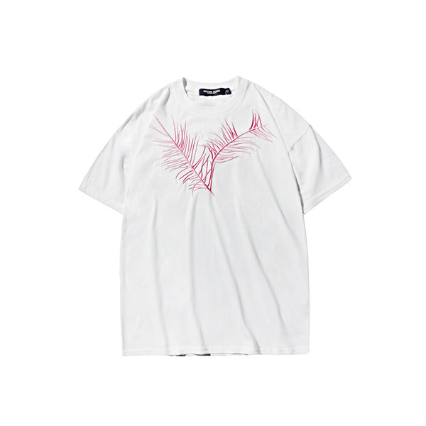 T-shirt χωρίς μοντέλο Κομψή ανδρών με 3/4 μανίκια σε λευκό