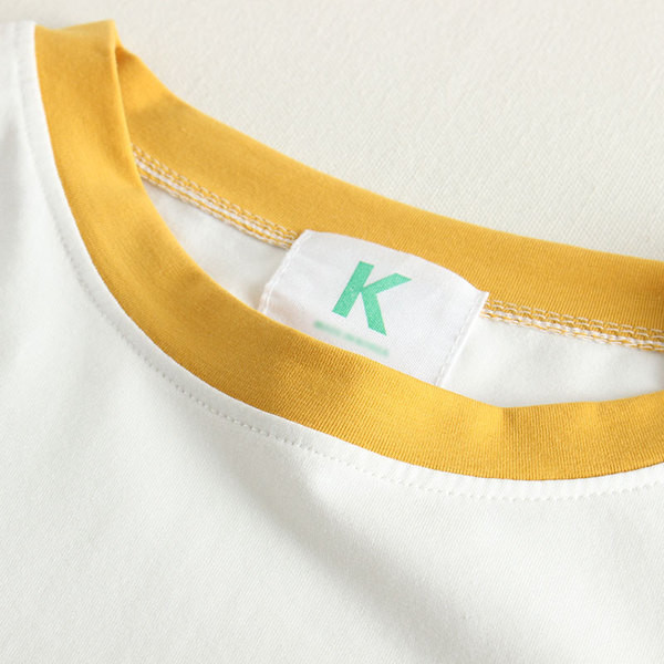 Casual γυναικών άνοιξη και το καλοκαίρι t-shirts και πολύχρωμο κολάρο - 3 χρώματα